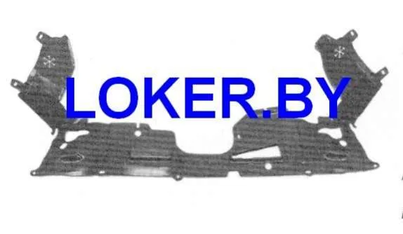 Пластиковая защита двигателя Honda Civic 7 2001-2006