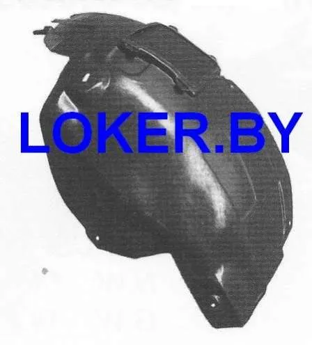 Защита крыла (подкрылок) передний левый Opel Zafira B 2005-2014 передняя часть