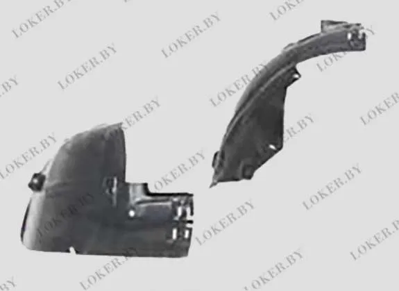 Защита крыла (подкрылок) передний правый Opel Astra H 2004-2014 задняя часть