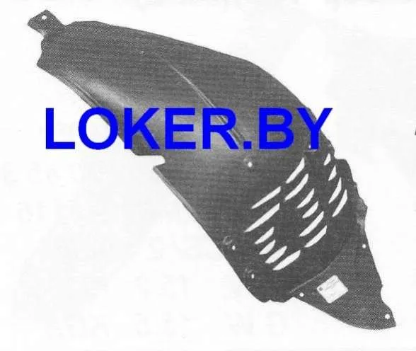 Защита крыла (подкрылок) передний правый Mercedes S W221 2005-2013 передняя часть