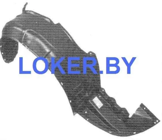 Защита крыла (подкрылок) передний правый Mazda 626 GF 1998-2002