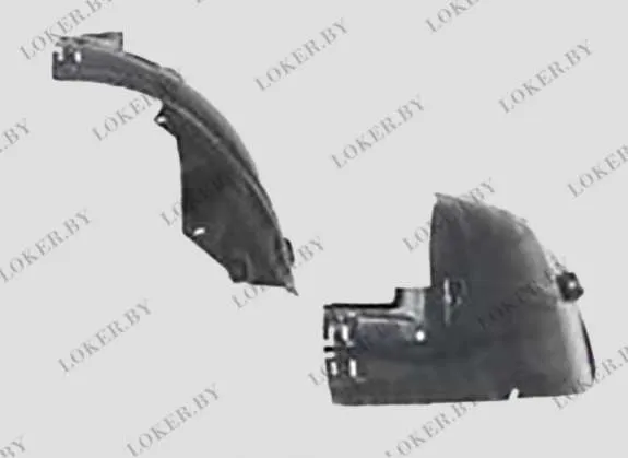 Защита крыла (подкрылок) передний левый Opel Astra H 2004-2014 задняя часть