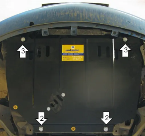 Металлическая защита двигателя и кпп Chrysler PT Cruiser 2006-2010