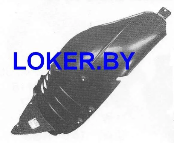 Защита крыла (подкрылок) передний левый Mercedes S W221 2005-2013 передняя часть