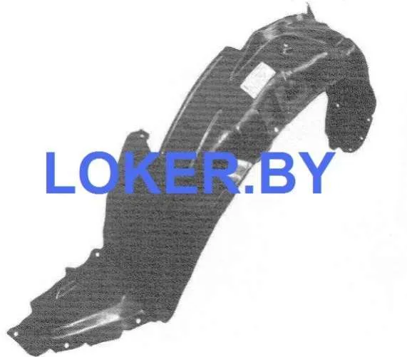 Защита крыла (подкрылок) передний левый Mazda 323 BJ 1998-2000