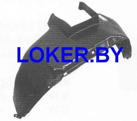 Защита крыла (подкрылок) передний левый Opel Combo B 1993-2001