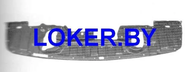 Пластиковая защита под передний бампер Mitsubishi Lancer 10 2007-2017