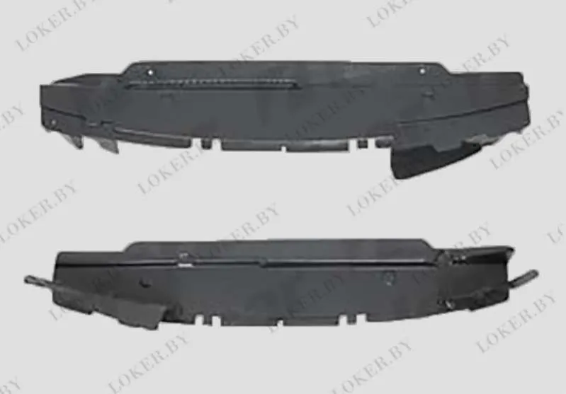 Пластиковая защита под передний бампер Renault Symbol 1 2002-2008