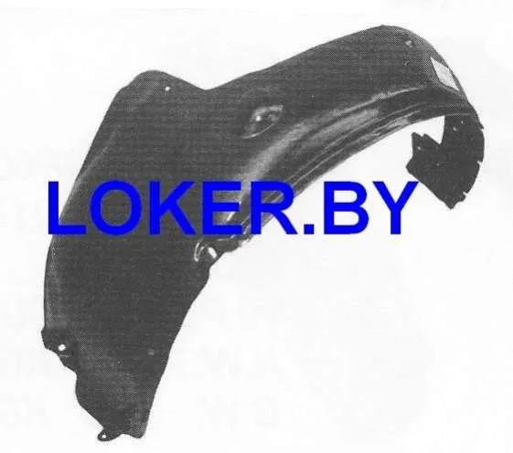 Защита крыла (подкрылок) передний левый Opel Astra G 1998-2009