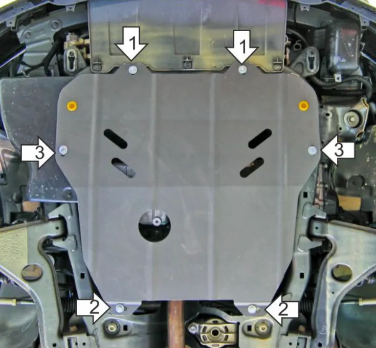 Металлическая защита двигателя и кпп Opel Astra G 1998-2009