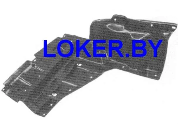 Пластиковая защита двигателя Toyota Prius 2 2003-2010 боковая правая