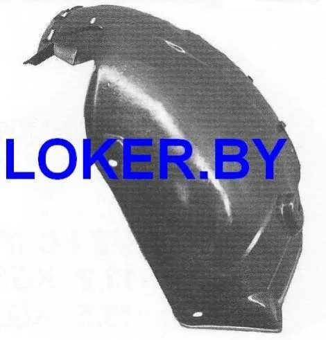 Защита крыла (подкрылок) передний правый Opel Zafira B 2005-2014 задняя часть
