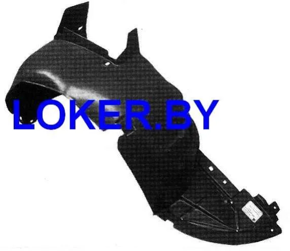 Защита крыла (подкрылок) передний правый Citroen C3 1 2005-2009