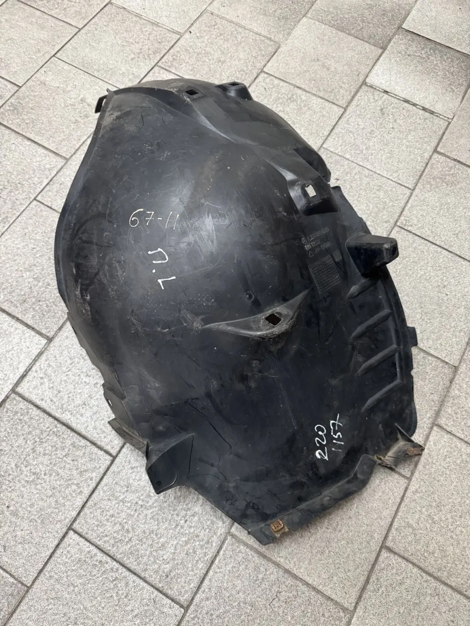 Защита крыла (подкрылок) передний левый Mercedes S W220 1998-2005 передняя часть