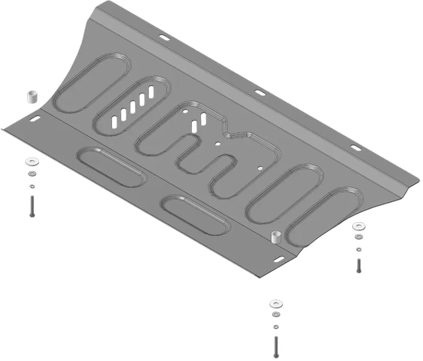 Металлическая защита двигателя и кпп Renault Megane 2 2002-2008