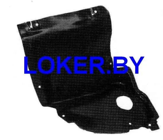 Защита крыла (подкрылок) передний правый Mercedes C W203 2000-2008 передняя часть