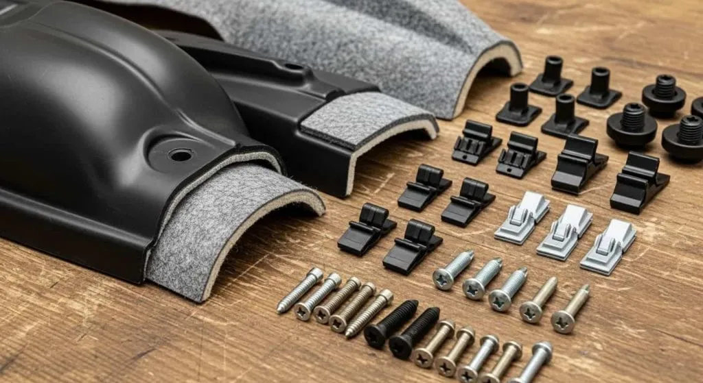 Различные виды автомобильных локеров и крепежа к ним