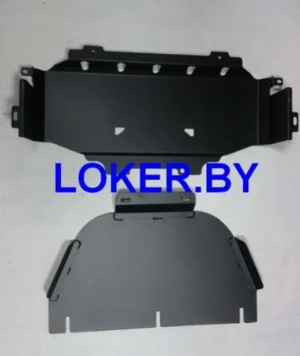 Металлическая защита радиаторов и двигателя Kia Sorento 1 2006-2010