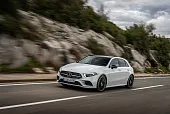 Защита крыла (подкрылок) передний левый Mercedes A W177 2018-2022 AMG передняя часть