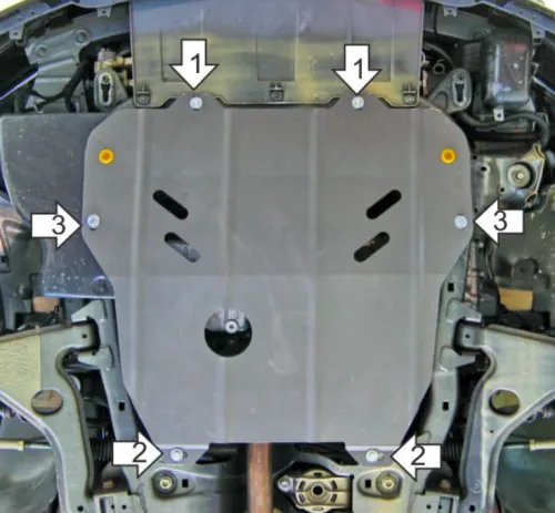 Металлическая защита двигателя и кпп Opel Zafira A 1999-2005