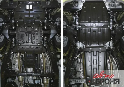 Металлическая защита двигателя Lexus LX 2007-2015 1-я часть