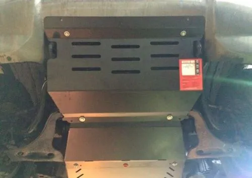 Металлическая защита радиаторов и двигателя Mitsubishi Pajero 4 2006-