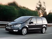Пластиковая защита под передний бампер Ford Galaxy 2 2006-2015