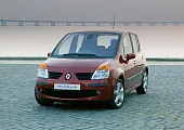 Пластиковая защита под передний бампер Renault Modus 2004-2012