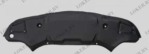 Пластиковая защита под передний бампер Mercedes E W211 2002-2009