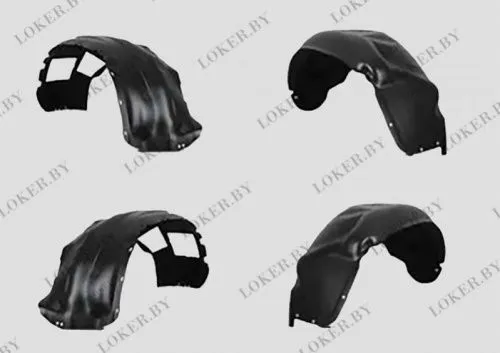 Защита крыла (подкрылок) комплект 4шт Toyota Land Cruiser 200 2007-2021