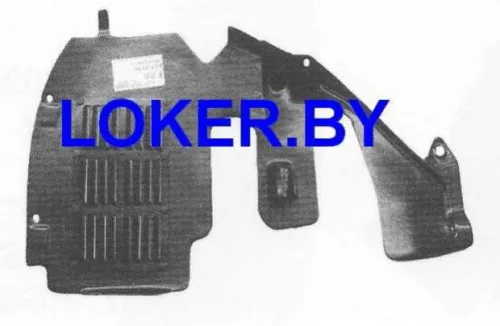 Пластиковая защита двигателя Citroen Evasion 1994-2002 боковая правая