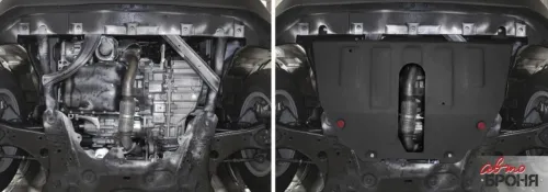 Металлическая защита двигателя и кпп Jeep Renegade 2014-2021
