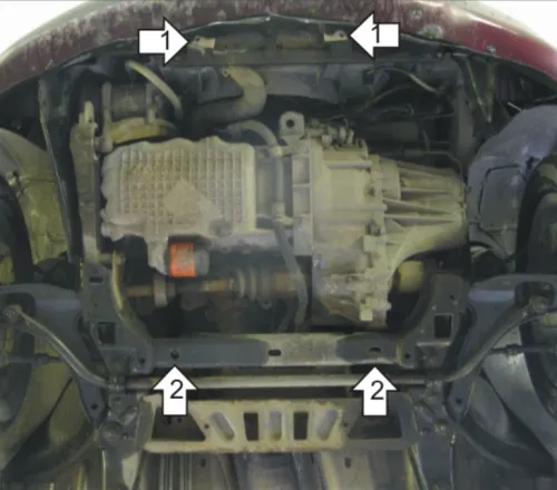 Металлическая защита двигателя и кпп Chrysler PT Cruiser 2000-2005