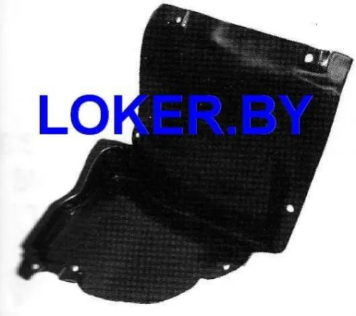 Защита крыла (подкрылок) передний левый Mercedes C W203 2000-2008 передняя часть