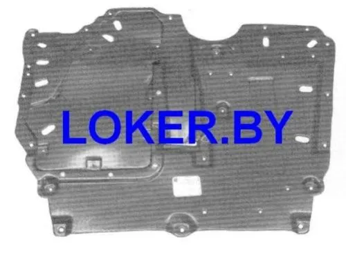 Пластиковая защита двигателя Mitsubishi Lancer 10 2007-2017