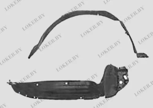 Защита крыла (подкрылок) передний правый Opel Agila 1 2000-2008