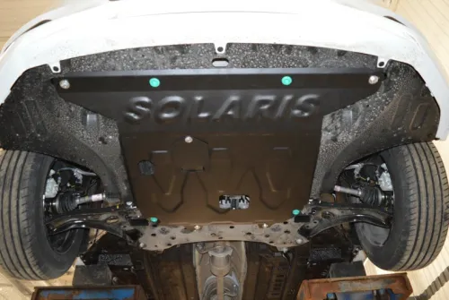 Металлическая защита двигателя и кпп Hyundai Solaris 2 2017- Увеличенная