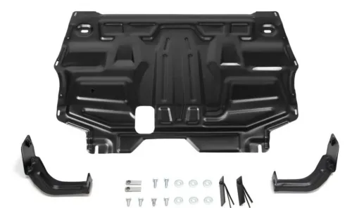 Металлическая защита двигателя и кпп Skoda Rapid 2012-2020