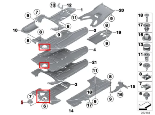 Лючок слива масла BMW 6 (F06/F12/F13) 2010-2017