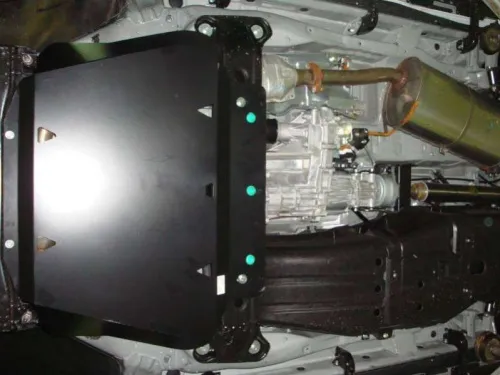 Металлическая защита кпп и рк Mitsubishi Pajero 4 2006-