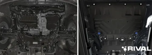 Металлическая защита двигателя и кпп Volkswagen Teramont 2017-2020