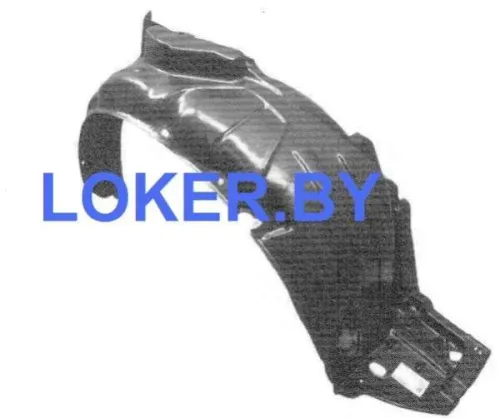 Защита крыла (подкрылок) передний правый Honda Jazz 1 2001-2008