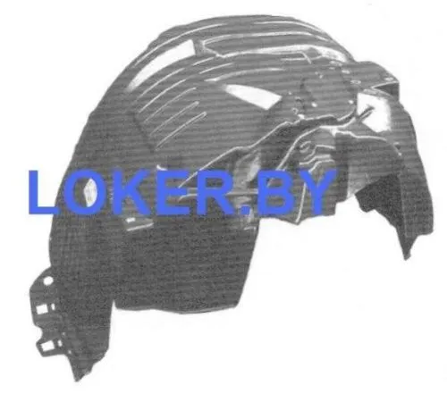 Защита крыла (подкрылок) передний правый Nissan Navara D40 2004-2015