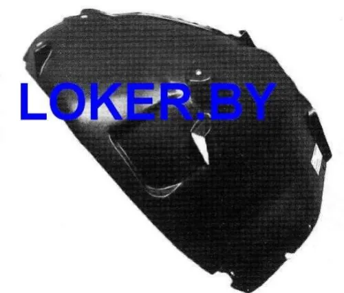 Защита крыла (подкрылок) передний левый Mercedes S W220 1998-2005 задняя часть