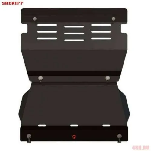 Металлическая защита радиаторов и двигателя Mitsubishi Pajero 4 2006-