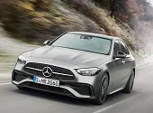 Пластиковая защита под передний бампер Mercedes С W206 2021-