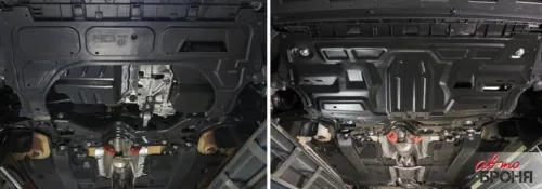 Металлическая защита двигателя и кпп Skoda Rapid 2012-2020