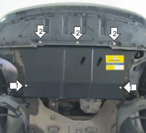 Металлическая защита двигателя и кпп Renault Megane 2 2002-2008