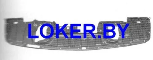 Пластиковая защита под передний бампер Mitsubishi Lancer 10 2007-2017