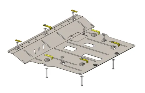 Металлическая защита двигателя и кпп Chevrolet Cruze J400 2015-